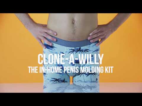 Clone-A-Willy Vibrating Penis Molding Kit Jet Black Skin Tone | thevibed.com