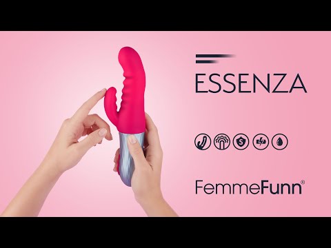 FemmeFunn Essenza Rechargeable Thrusting Rabbit Vibrator | thevibed.com