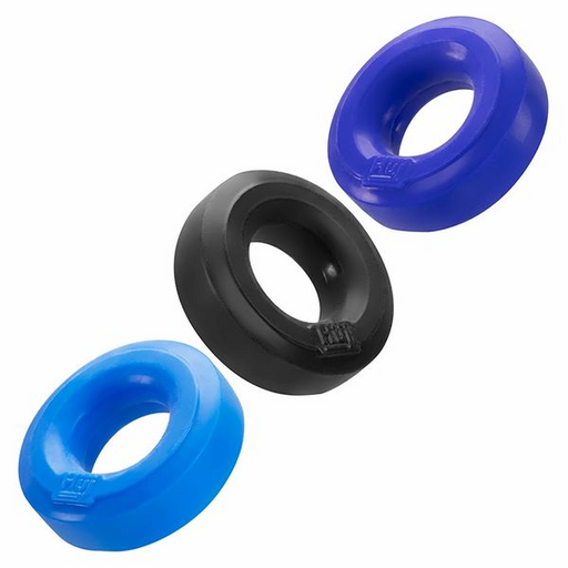 Hunkyjunk HUJ Stretchy Cock Ring 3 Pack | thevibed.com