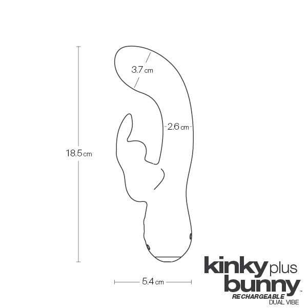 VeDo Kinky Bunny plus Rechargeable Silicone Rabbit Vibrator | thevibed.com
