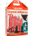 Doc Johnson Vac-U-Lock Crystal Jellies Vibrating Set Pink | thevibed.com