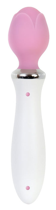 Evolved Luminous Rose Love Bud LED Vibrating Wand Massager | thevibed.com