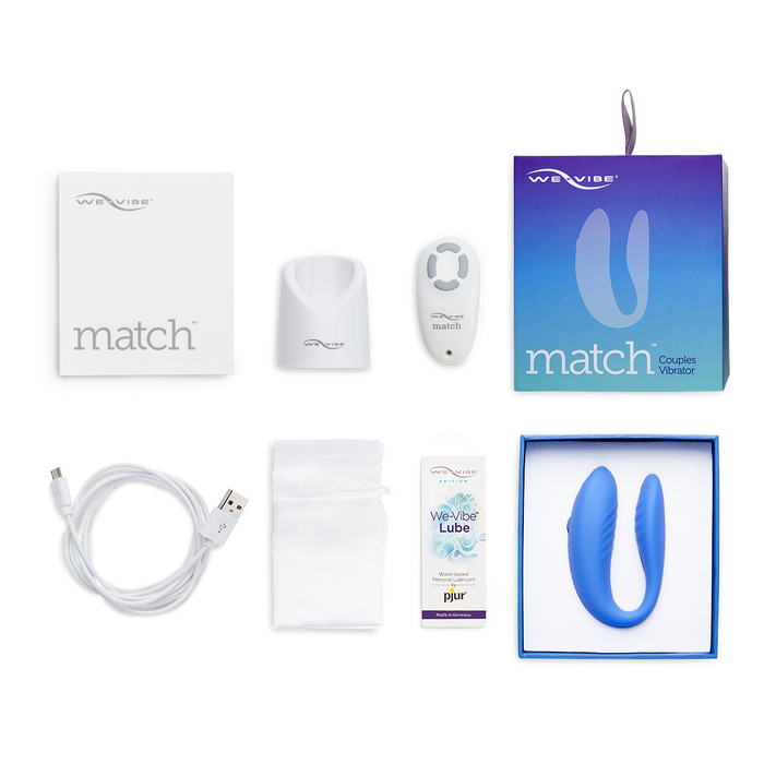We-Vibe Match Remote Controlled Couples Vibrator Periwinkle | thevibed.com