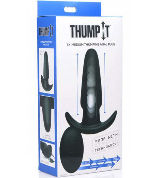 XR Brands Thump It Kinetic Thumping 7X Medium Butt Plug | thevibed.com