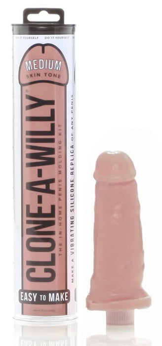 Clone-A-Willy Vibrating Penis Molding Kit Medium Skin Tone | thevibed.com