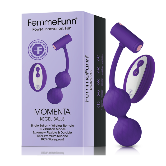 FemmeFunn Momenta Remote Control Vibrating Kegel Balls | thevibed.com