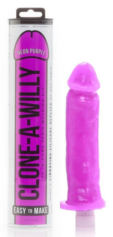 Clone-A-Willy Vibrating Penis Molding Kit Neon Purple | thevibed.com