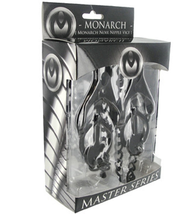 XR Brands Master Series Monarch Noir Nipple Vice | thevibed.com