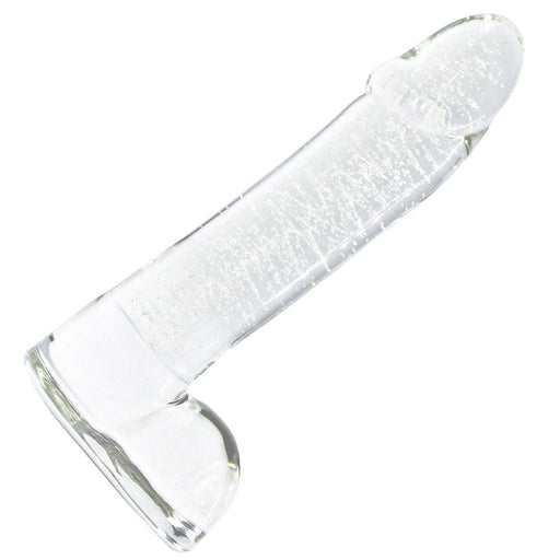 NS Novelties Firefly Glass Glow-in-the-Dark Smooth Ballsey 4" Dildo | thevibed.com