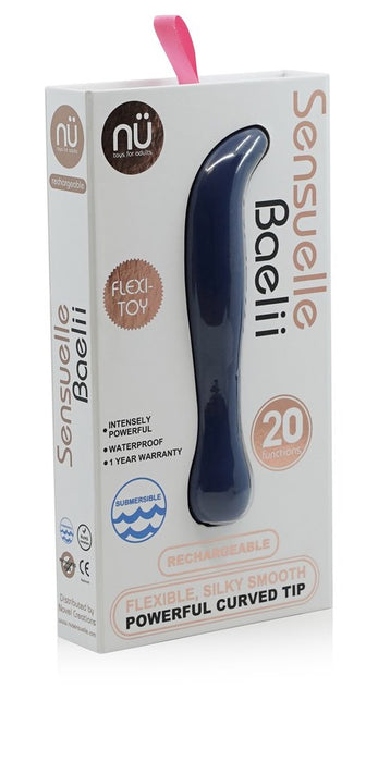 Nu Sensuelle Baelii Rechargeable Curved Tip G-Spot Vibrator | thevibed.com