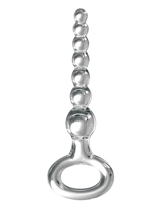 Pipedream Icicles No. 67 Clear Glass Anal Beads | thevibed.com