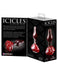 Pipedream Icicles No. 76 Red Rose Glass Anal Plug | thevibed.com