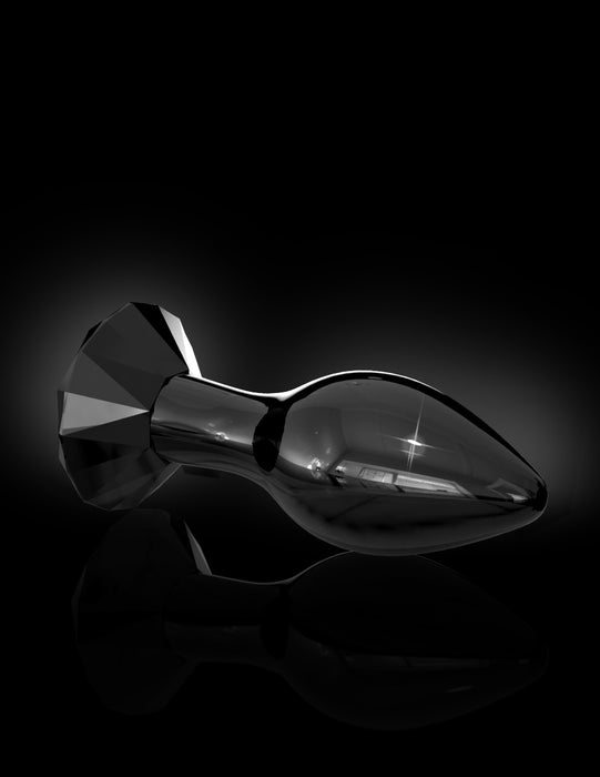 Pipedream Icicles No. 78 Glass Black Diamond Butt Plug | thevibed.com