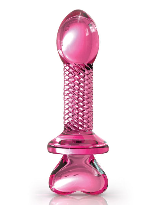 Pipedream Icicles No. 82 Glass Textured Dildo Pink | thevibed.com