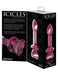 Pipedream Icicles No. 82 Glass Textured Dildo Pink | thevibed.com
