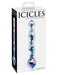 Pipedream Icicles No. 8 Blue Spiral Glass Massager | thevibed.com