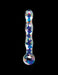 Pipedream Icicles No. 8 Blue Spiral Glass Massager | thevibed.com