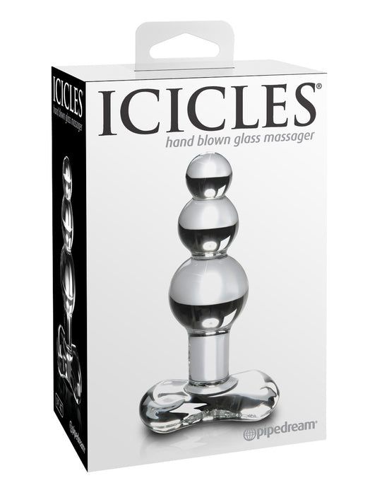 Pipedream Icicles No. 47 Clear Glass Butt Plug | thevibed.com