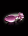 Pipedream Icicles No. 48 Pink Glass Flower Anal Plug | thevibed.com