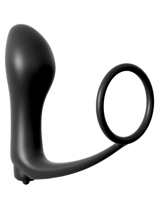 Pipedream Anal Fantasy Collection Ass-Gasm Cock Ring Vibrating Plug | thevibed.com