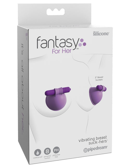 Pipedream Fantasy For Her Vibrating 3 Inch Breast Suck-Hers | thevibed.com