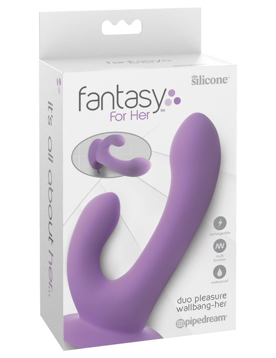 Pipedream Fantasy for Her Collection Dual Motor Duo Pleasure Wallbang-Her | thevibed.com