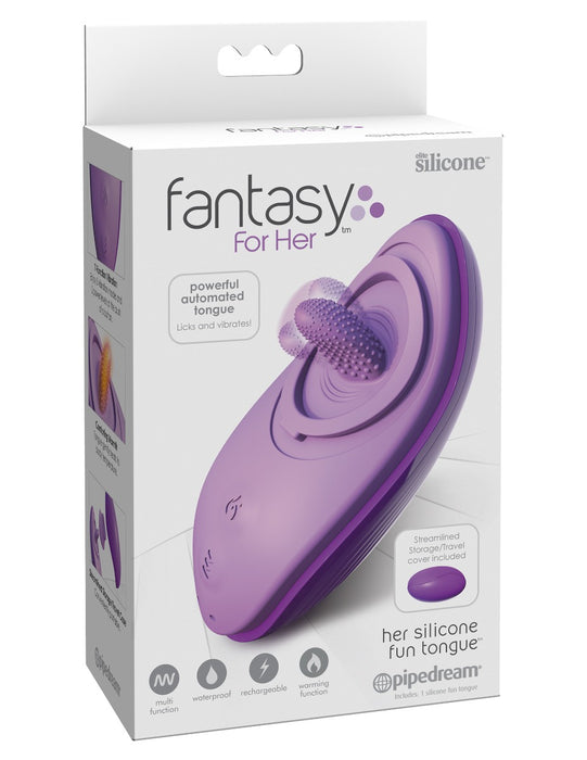 Pipedream Fantasy for Her Collection Her Silicone Heating Fun Tongue | thevibed.com