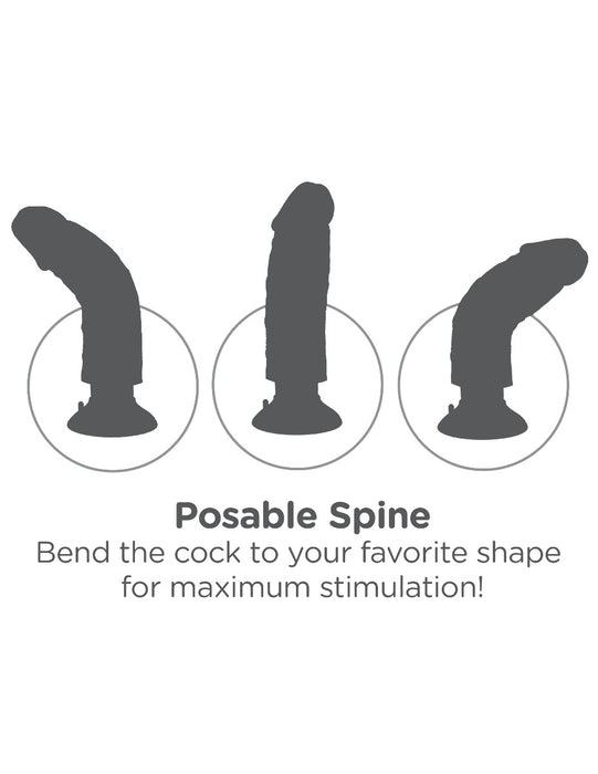 Pipedream King Cock 9 Inch Vibrating Cock with Suction Cup | thevibed.com
