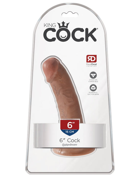 Pipedream King Cock 6 Inch Suction Cup Dildo | thevibed.com