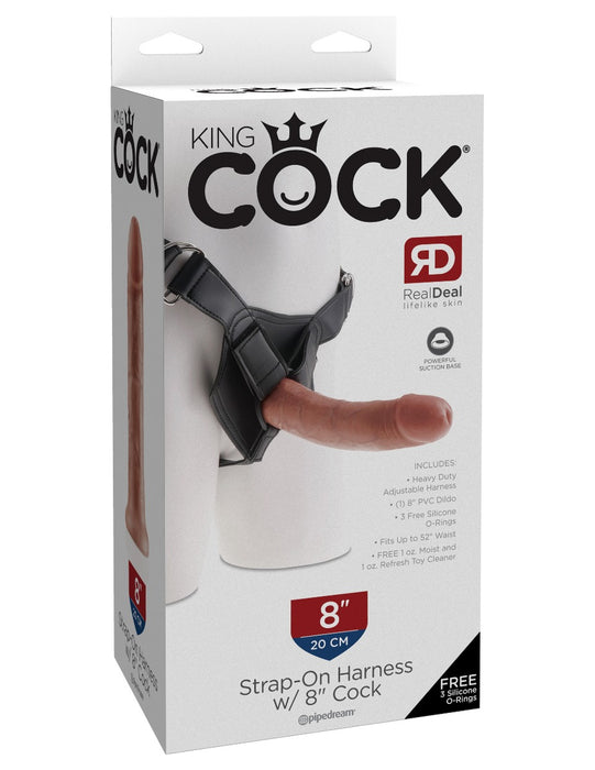 Pipedream King Cock Strap-On Harness with 8 Inch Dildo | thevibed.com