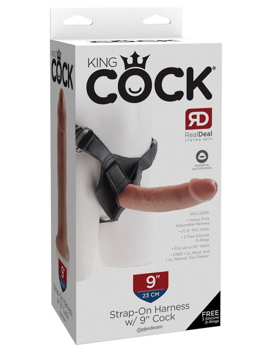 Pipedream King Cock Strap-On Harness with 9 Inch Dildo | thevibed.com