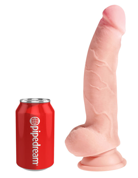 Pipedream King Cock Plus 8 Inch 3D Triple Density Fat Cock with Balls | thevibed.com