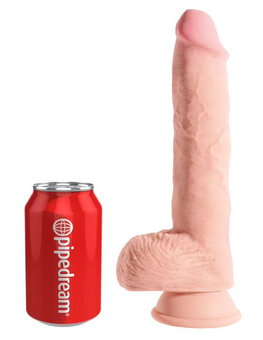 Pipedream King Cock Plus 10 Inch 3D Triple Density Fat Cock with Balls | thevibed.com
