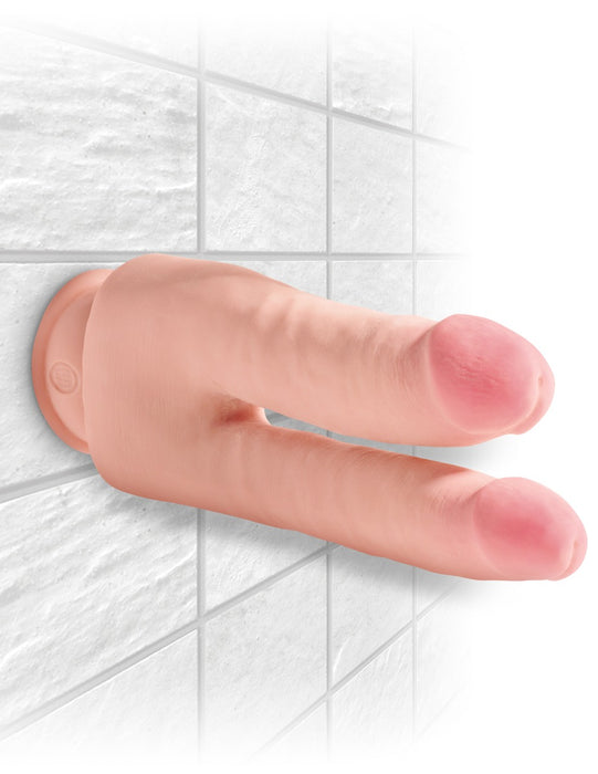 Pipedream King Cock Plus 9.5 Inch Triple Density Double Penetrator Suction-Cup Dildo | thevibed.com