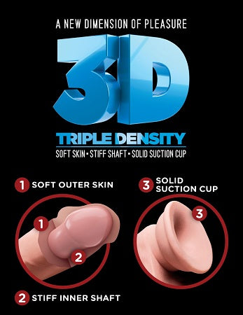 Pipedream King Cock Plus 5 Inch 3D Triple Density Cock with Balls | thevibed.com