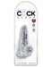Pipedream King Cock Clear 4 Inch Suction Cup Dildo with Balls | thevibed.com