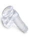 Pipedream King Cock Clear 6 Inch Suction Cup Dildo with Balls | thevibed.com