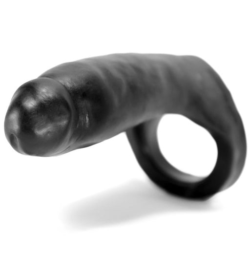 Oxballs Double Penetrator 7" Dildo Cock Ring Black | thevibed.com