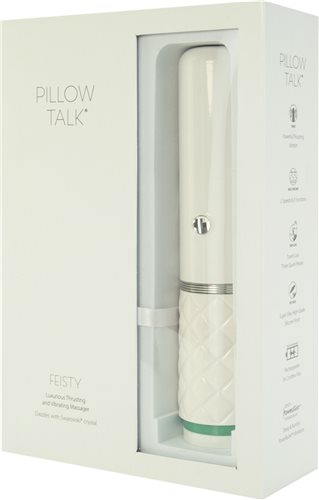BMS Factory Pillow Talk Feisty Rechargeable Thrusting Vibrator | thevibed.com