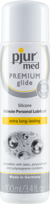 Pjur Med PREMIUM Glide 3.4 oz Silicone Intimate Personal Lubricant | thevibed.com