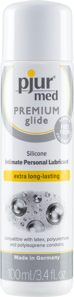 Pjur Med PREMIUM Glide 3.4 oz Silicone Intimate Personal Lubricant | thevibed.com