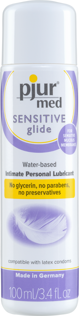 Pjur Med Sensitive Glide 3.4 oz Water-Based Intimate Personal Lubricant | thevibed.com