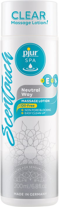 Pjur Spa Scentouch Neutral Way 6.8 oz Unscented Massage Lotion | thevibed.com