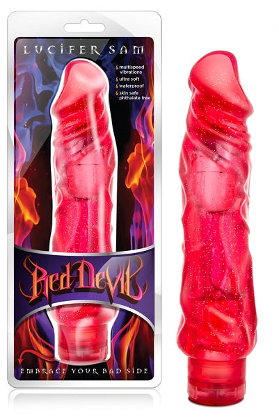 Blush Red Devil Lucifer Sam Realistic Vibrator | thevibed.com