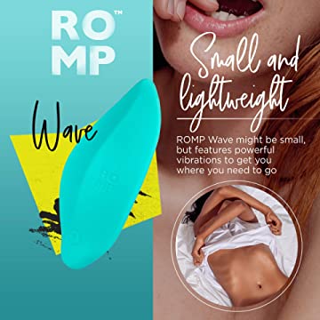 ROMP Wave Clitoral Massage Rechargeable Waterproof Vibrator Mint | thevibed.com