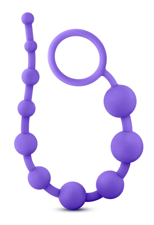 Blush Luxe 10 Silicone Graduating Size Anal Bead String | thevibed.com