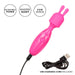 CalExotics Tiny Teasers Bunny Mini Rechargeable Waterproof Wand | thevibed.com