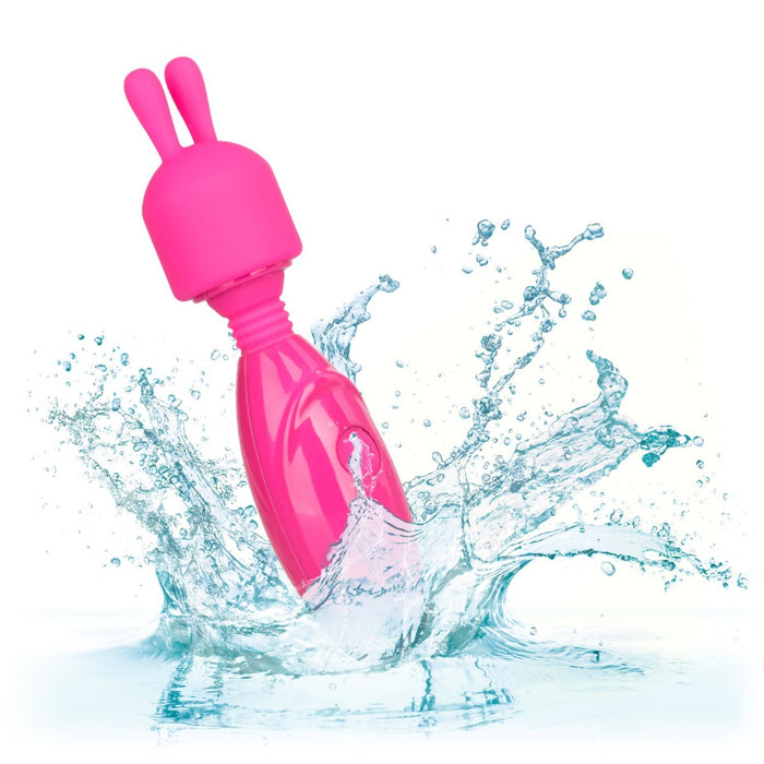 CalExotics Tiny Teasers Bunny Mini Rechargeable Waterproof Wand | thevibed.com