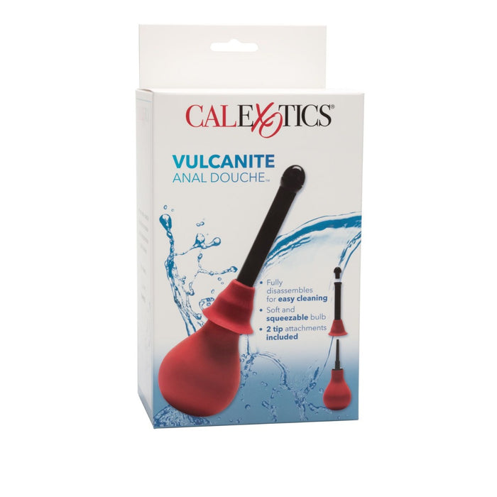 CalExotics Vulcanite Anal Douche with Dual Attachments | thevibed.com