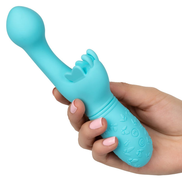 CalExotics Butterfly Kiss Rechargeable Dual Stimulation Vibrator | thevibed.com